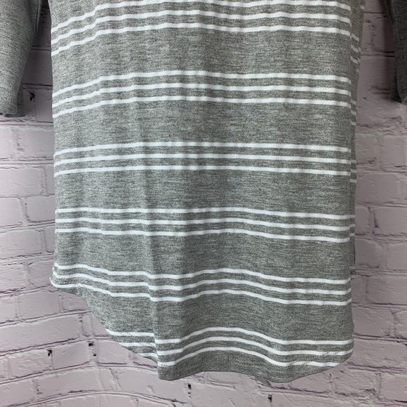 SOFT baseball T feminine & Sporty Grey stripes XXS - Picture 4 of 8